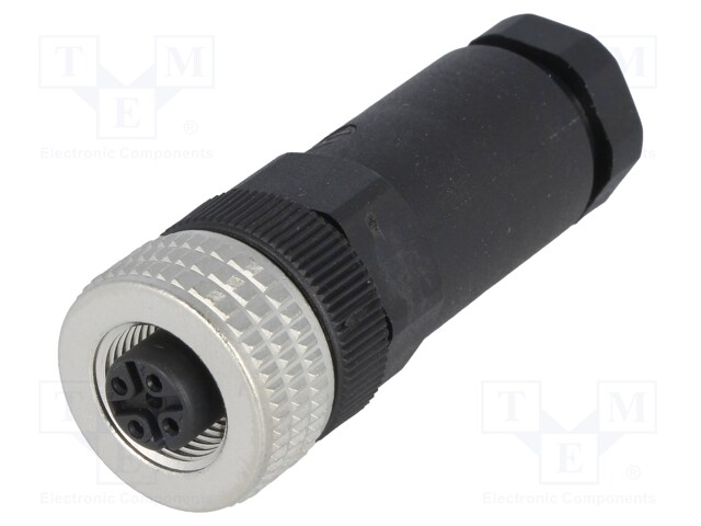 Plug; M12; PIN: 5; female; A code-DeviceNet / CANopen; for cable