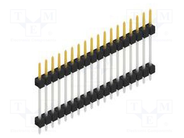 Connector: pin strips; pin header; male; PIN: 18; 2.54mm; THT; 1x18