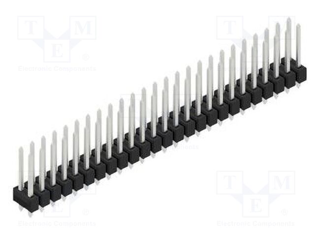 Connector: pin strips; pin header; male; PIN: 50; 2.54mm; THT; 2x25
