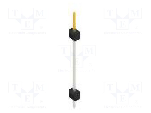 Connector: pin strips; pin header; male; PIN: 1; 2.54mm; THT; 1x1