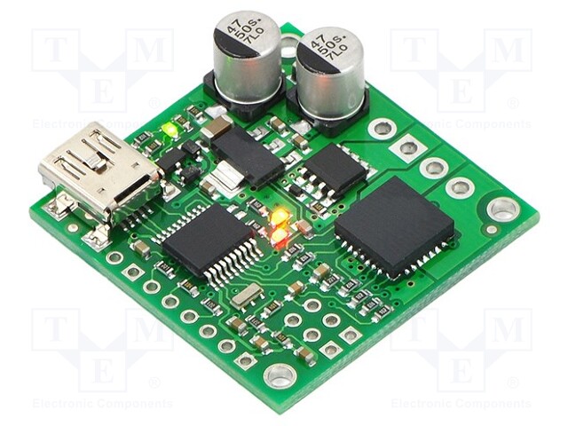 DC-motor driver; MC33926; 20kHz; PWM,RC,TTL,USB; 3A; Uin log: 4÷5V