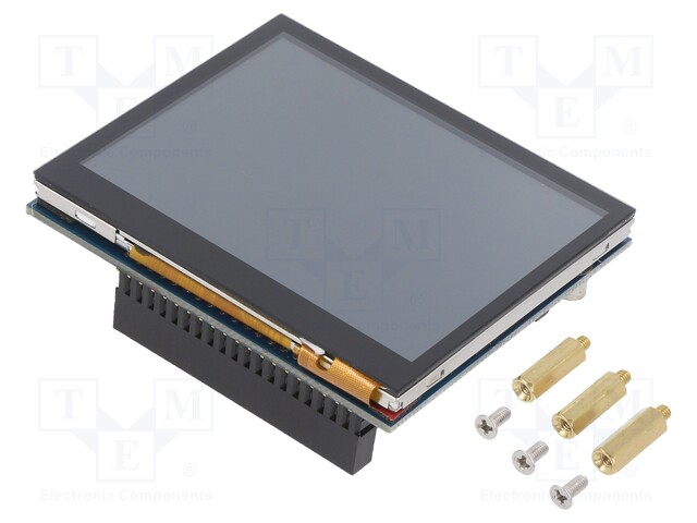 Display: LCD; graphical; 240x240; 50x35mm; 1.54"; 3.3VDC,5VDC