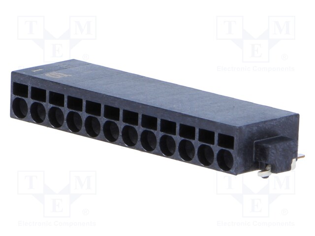 Connector: wire-board; female; PIN: 12; 2.54mm; SMT; socket; 6A