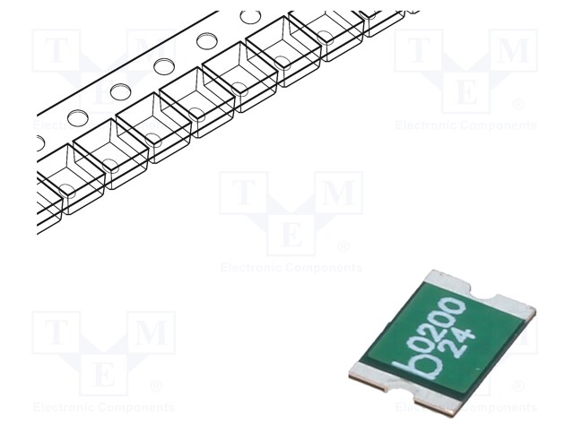 Fuse: PTC polymer; 2A; Imax: 100A; Case: 2920; 0ZCF