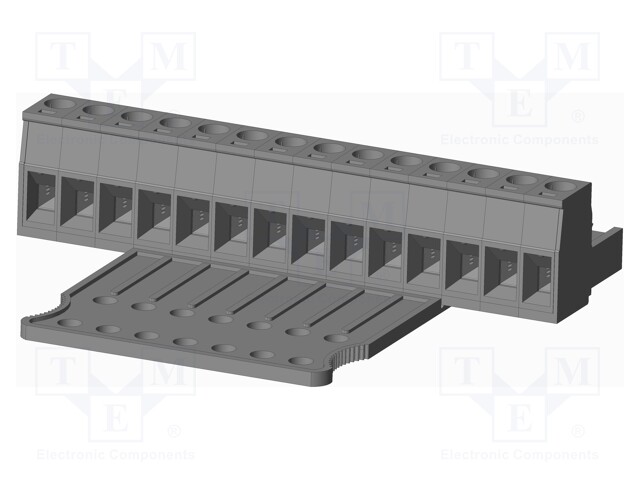 Connector: pluggable terminal block; plug; female; straight; grey