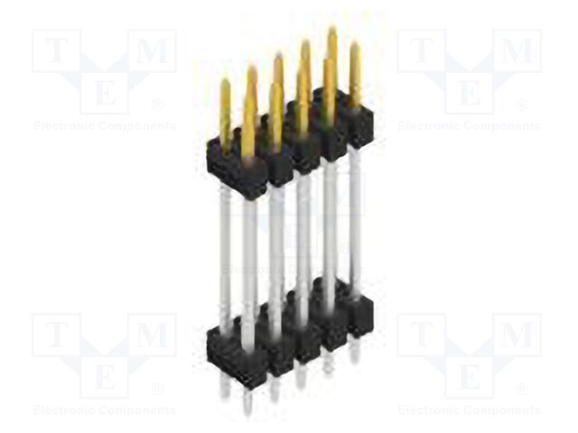 Connector: pin strips; pin header; male; PIN: 10; 2.54mm; THT; 2x5