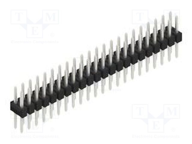 Connector: pin strips; pin header; male; PIN: 44; 2.54mm; THT; 2x22