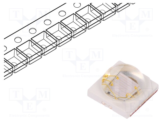 Power LED; ultraviolet; Pmax: 3W; λd: 415-435nm; 130°; Case: 3535