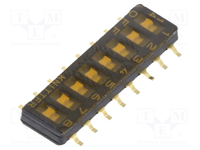 Switch: DIP-SWITCH; OFF-ON; 0.1A/50VDC; Pos: 2; -40÷105°C; 50mΩ