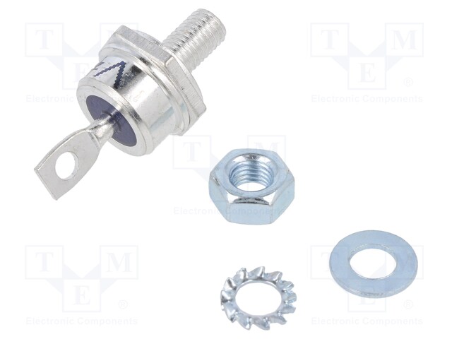 Diode: stud rectifying; 600V; 1.3V; 40A; anode stud; DO203AB; screw