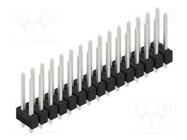 Connector: pin strips; pin header; male; PIN: 30; 2.54mm; THT; 2x15
