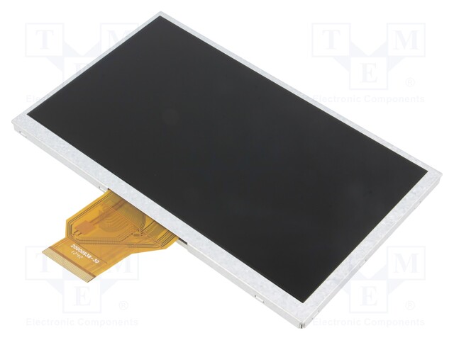 Display: TFT; 7"; 800x480; Illumin: LED; Dim: 165x100x5.7mm