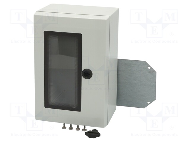 Enclosure: wall mounting; X: 300mm; Y: 400mm; Z: 150mm; ARCA; grey