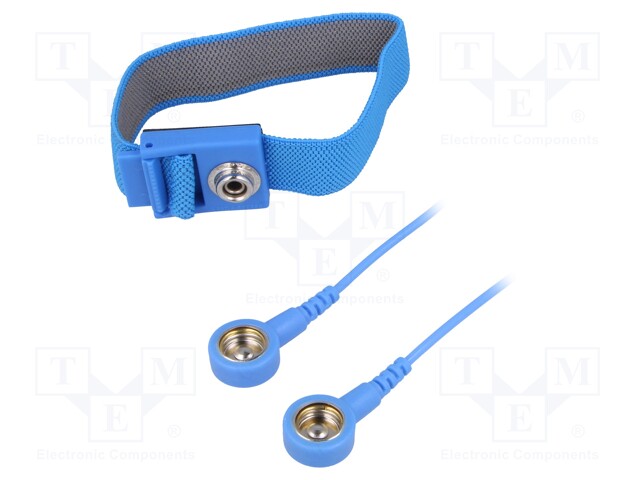 Wristband; ESD; Features: antialergic; blue; 10mm