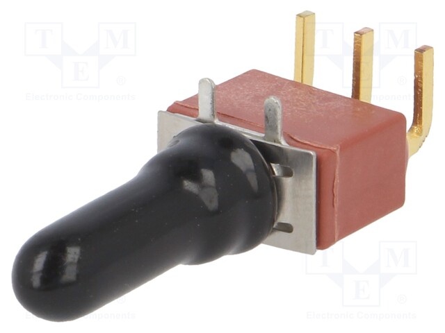 Switch: push-button; Pos: 2; SPDT; 1A/120VAC; 1A/28VDC; ON-(ON)