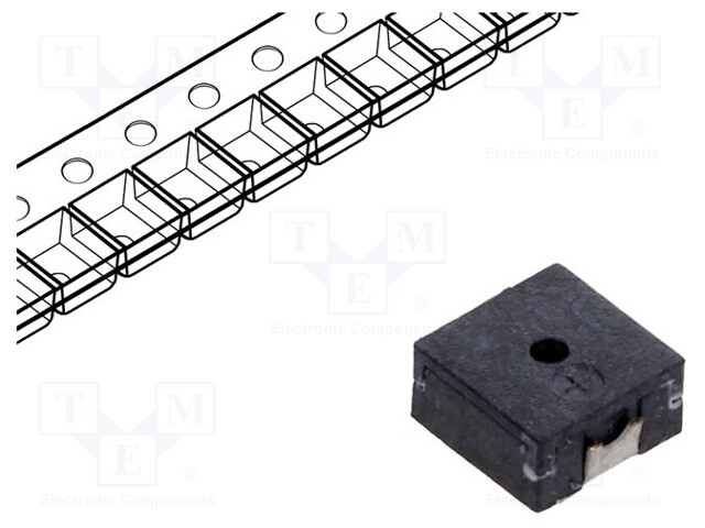 Sound transducer: elektromagnetic alarm; SMD; 1100Hz; 90mA; 17Ω