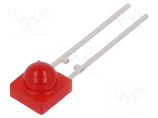 LED; 5mm; red; angular; 1÷3.5mcd; 80°; Front: convex; 2÷3V; THT