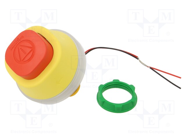 E-STOP SWITCH ACTUATOR, 22MM, RED