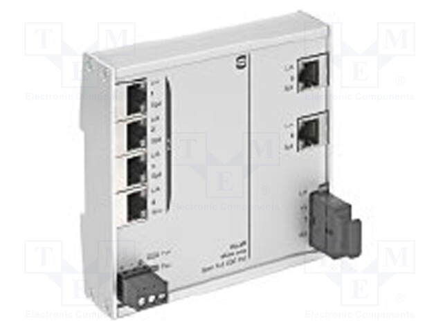 Industrial module: switch Ethernet; unmanaged; 9÷60VDC; RJ45,SC