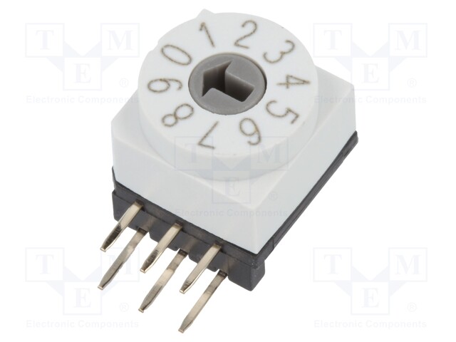 Encoding switch; DEC/BCD; Pos: 10; THT; Rcont max: 80mΩ; 7Ncm
