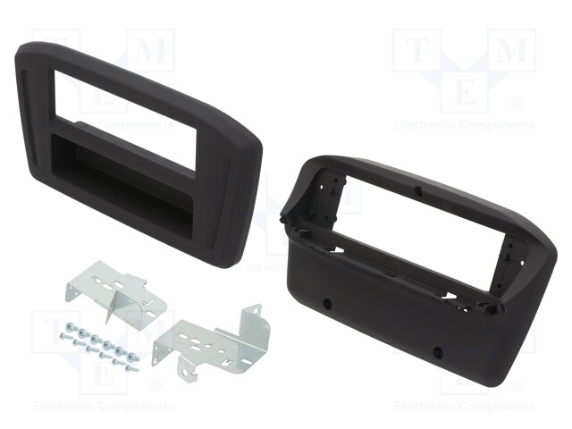 Radio mounting frame; Hyundai; 1 DIN; matt black