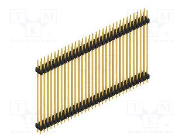 Connector: pin strips; pin header; male; PIN: 64; 2.54mm; THT; 2x32