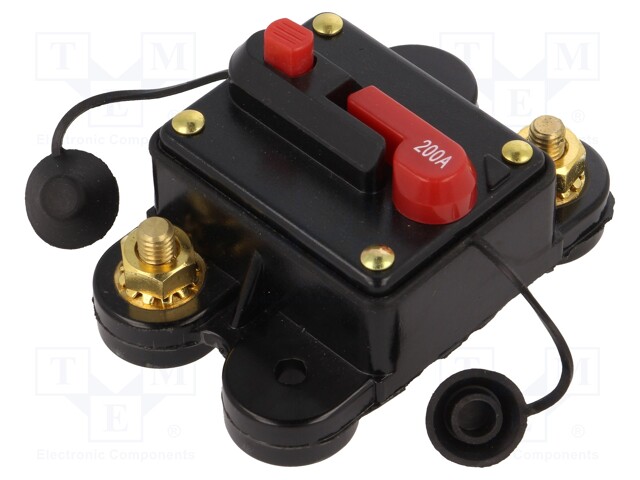 Fuse: automatic; automotive; 200A; black; 12÷48VDC; 78x52x37mm