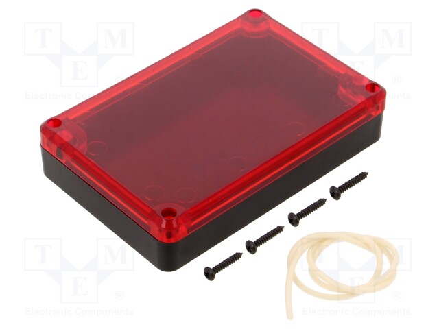 Enclosure: multipurpose; X: 80mm; Y: 120mm; Z: 27mm; ABS; black