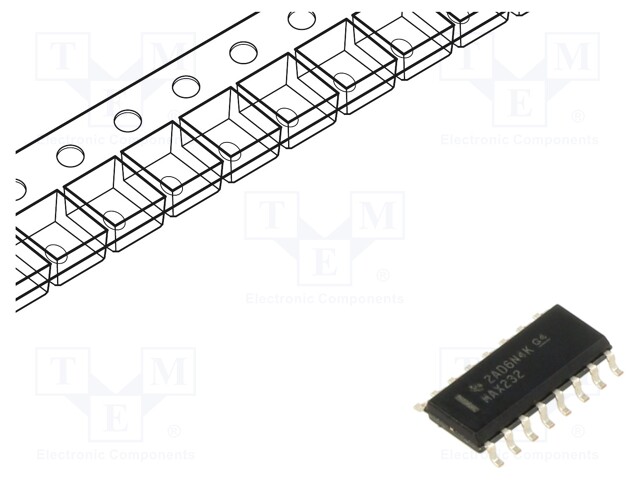 IC: interface; transceiver; full duplex,RS232; 120kbps; SO16