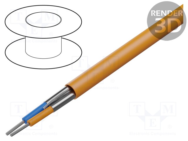 Wire; 1x2x18AWG; FIELDBUS,PROFIBUS,outdoor; stranded; Cu; PVC