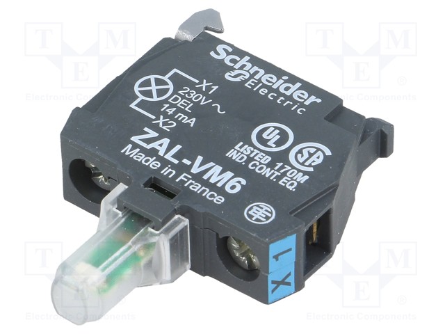 Illuminating unit; 22mm; Harmony XB4; -25÷70°C; Illumin: LED