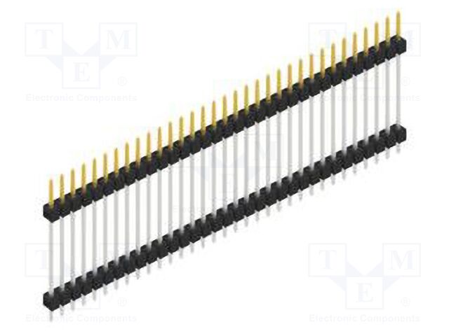 Connector: pin strips; pin header; male; PIN: 33; 2.54mm; THT; 1x33