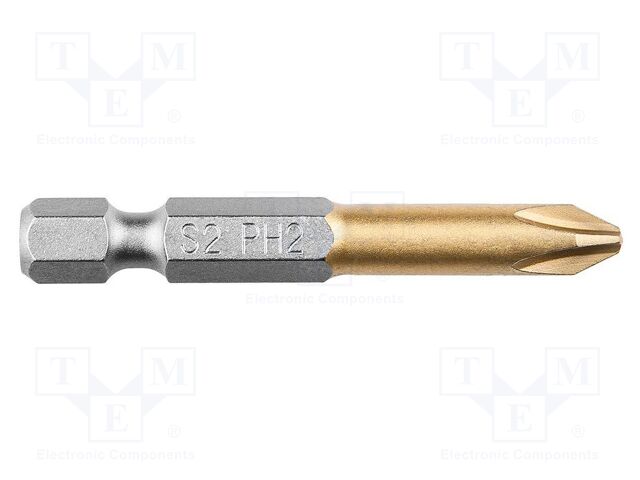 Screwdriver bit; Phillips; PH2; Overall len: 50mm