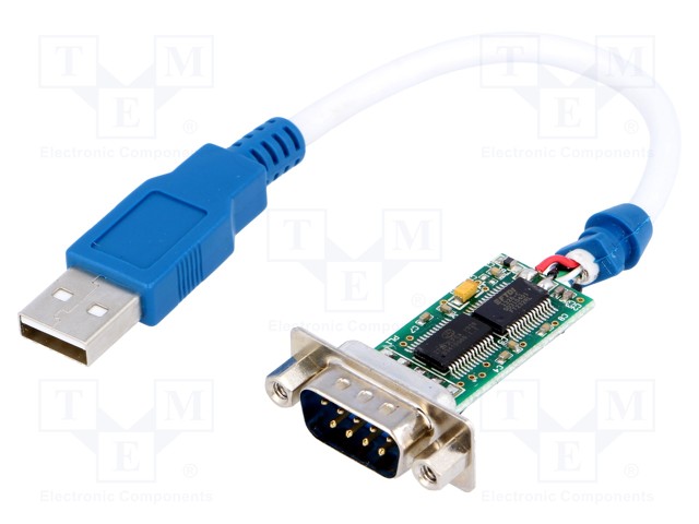 Module: cable integrated; RS232,USB; D-Sub 9pin,USB A; V: lead