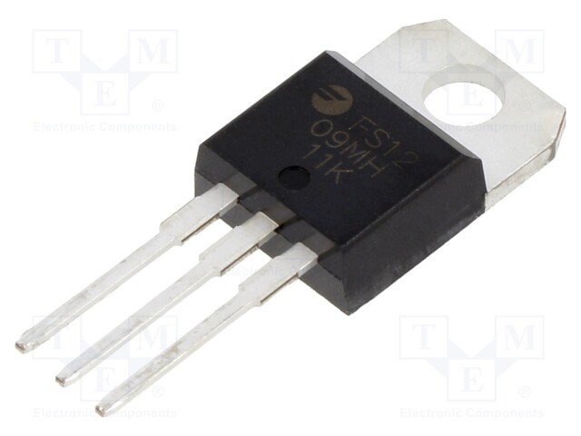 Thyristor; 600V; Ifmax: 12A; 8A; Igt: 15mA; TO220AB; THT; tube