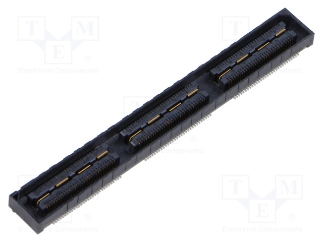 Mezzanine Connector, Ground Plane, Receptacle, 0.5 mm, 2 Rows, 180 Contacts, Surface Mount