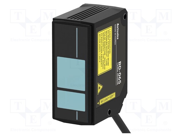 Sensor: displacement; Range: 100mm; diffuse-reflective