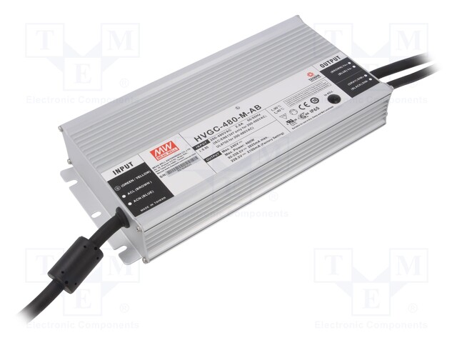 Power supply: switched-mode; LED; 480W; 92÷228.5VDC; 1050÷2625mA