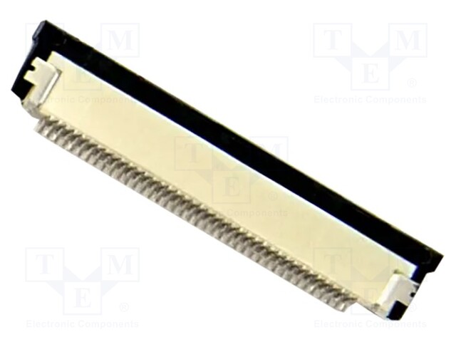 Connector; PIN: 50; ZIF FFC; 0.5mm; Type: top contacts