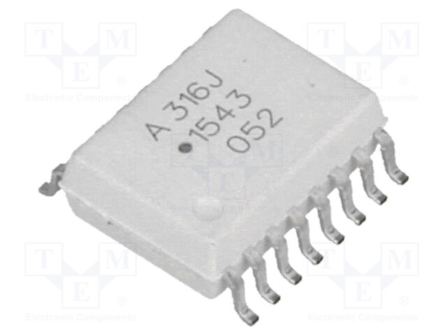 Optocoupler; SMD; Channels: 1; Out: IGBT driver; 5kV; SO16-W