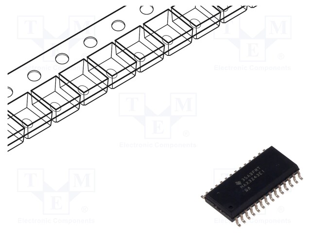 IC: interface; receiver,line driver; RS232; 500kbps; SOIC28