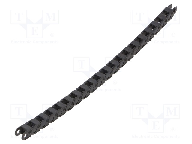 Cable chain; E03; Bend.rad: 10mm; L: 1000mm; Int.height: 5mm