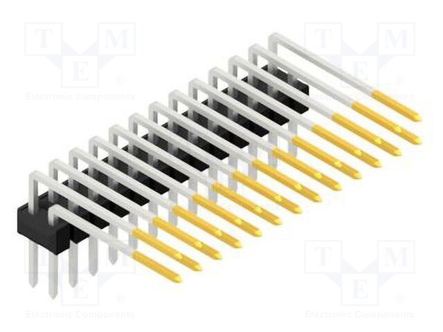 Connector: pin strips; pin header; male; PIN: 26; 2.54mm; THT; 2x13
