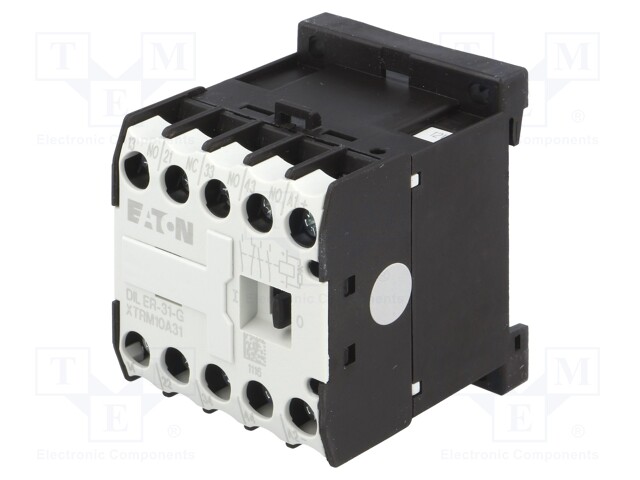 Contactor: 4-pole; NC + NO x3; 12VDC; 6A; DIN,on panel; DILER