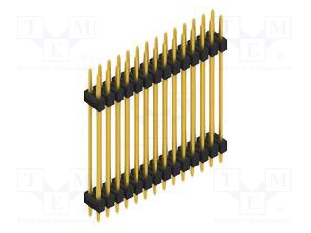 Connector: pin strips; pin header; male; PIN: 28; 2.54mm; THT; 2x14