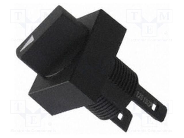 Switch: rotary; 16mm; Stabl.pos: 1; black; IP65; Pos: 2; -10÷55°C