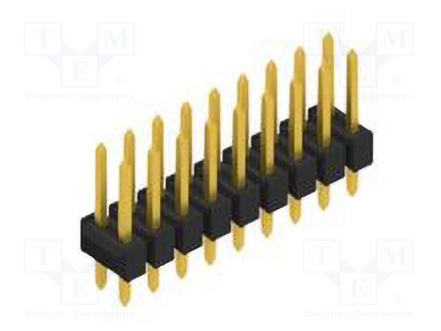 Connector: pin strips; pin header; male; PIN: 18; 2.54mm; THT; 2x9