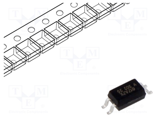 Optocoupler; SMD; Ch: 1; OUT: transistor; Uinsul: 3.75kV; Uce: 80V