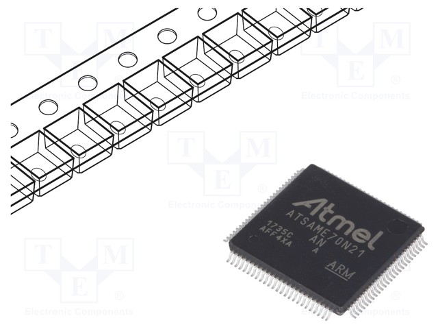 ARM microcontroller; SRAM: 384kB; Flash: 2MB; LQFP100; 1.62÷3.6VDC