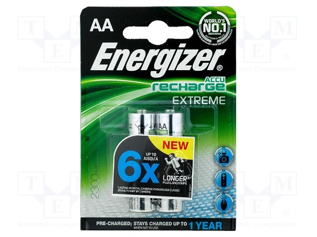 Re-battery: Ni-MH; AA; 1.2V; 2300mAh